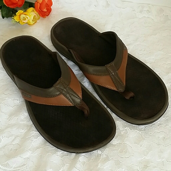 Vionic Other - Vionic men's leather flip flops